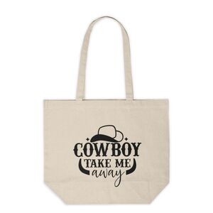 Cowboy Take Me Away Custom Tote Bag